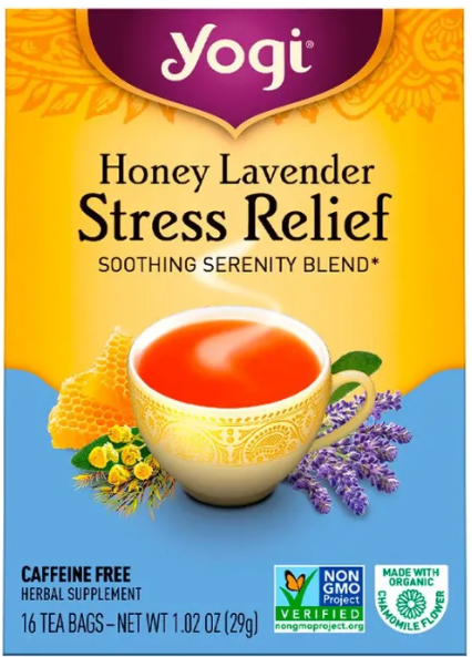 Yogi Tea Stress Relief, Honey Lavender, Caffeine Free