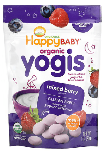 Happy Family Organics, Organic Yogis, Freeze Dried Yogurt & Fruit Snacks, Mixed Berry - Healthy Gifts Hub