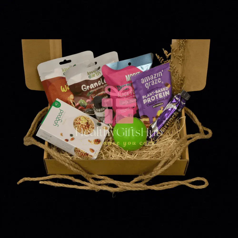 Healthy Gifts Hub - Fit Love Rustic Gift Box - Healthy Gifts Hub