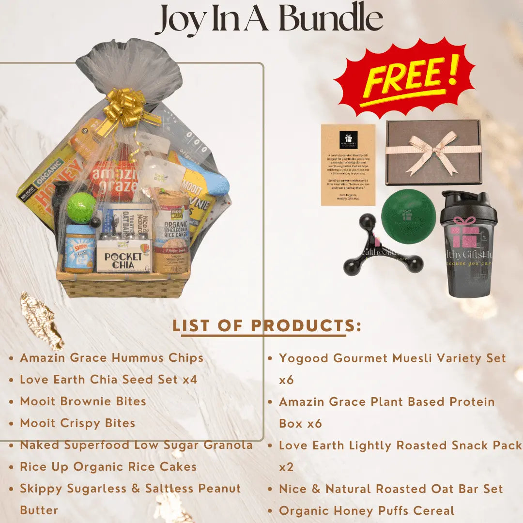 Healthy Gifts Hub - Joy In A Bundle Gift Basket - Healthy Gifts Hub