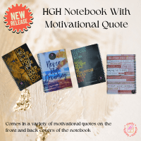 HGH Notebook With Motivational Quote - Healthy Gifts Hub